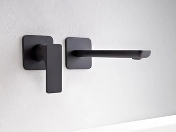 HASK - 2 hole wall-mounted brass washbasin mixer by Rubinetterie Treemme - view 2
